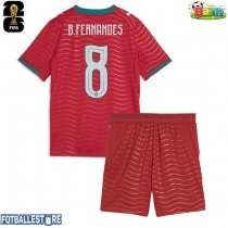 Portugal Bruno Fernandes #8 Hjemmedraktsett Barn VM 2026 Kortermet (+ Korte bukser)